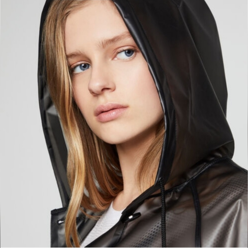 Sheer Black Bcbgeneration Raincoat - image 7
